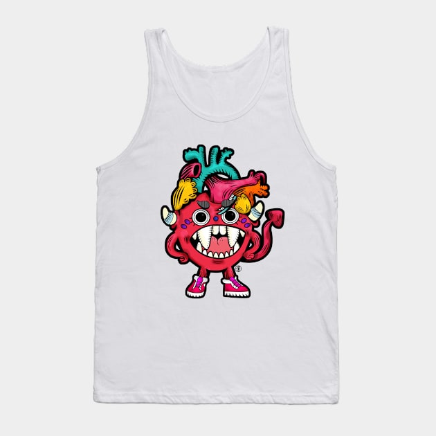 Crazy Heart Tank Top by rosseve33